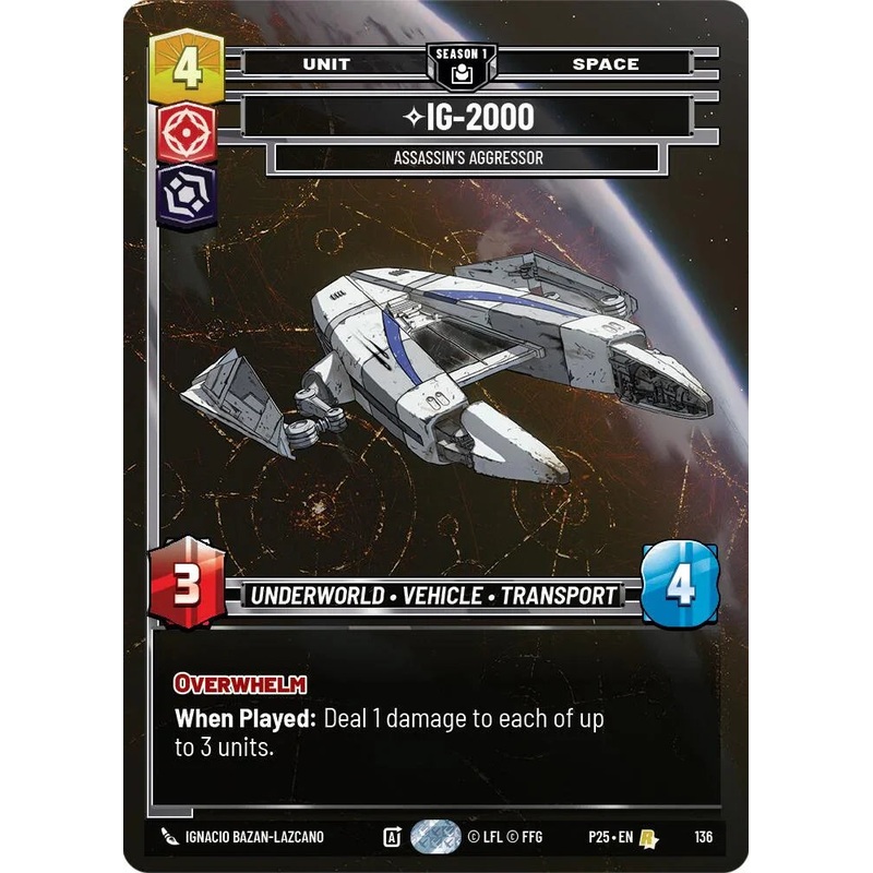 IG-2000 – 2000 (136) – Assassin’s Aggressor (136) (136) [Sector and Regional Promos: Season 1] (ONLINE ORDER ONLY)