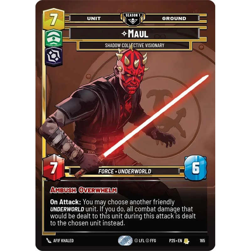 Maul – Shadow Collective Visionary (165) (165) [Sector and Regional Promos: Season 1] (ONLINE ORDER ONLY)