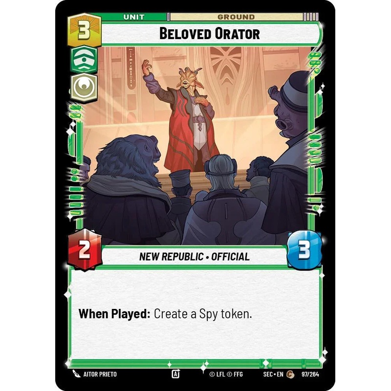 Beloved Orator (97/264) (97/264) [Secrets of Power] (ONLINE ORDER ONLY)
