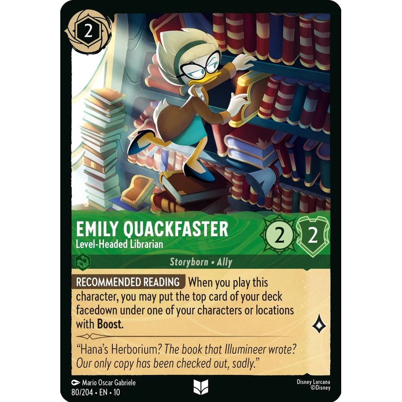 Emily Quackfaster – Level-Headed Librarian (80/204) [Whispers in the Well] (ONLINE ORDER ONLY)