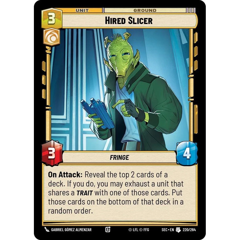 Hired Slicer (220/264) (220/264) [Secrets of Power] (ONLINE ORDER ONLY)