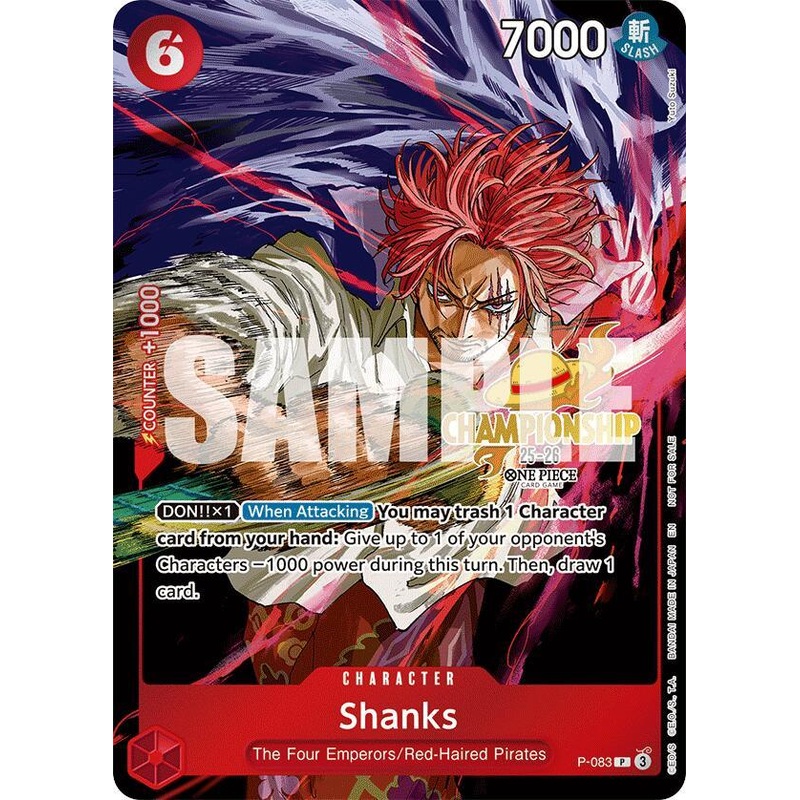 Shanks (CS 25-26 Event Pack) [One Piece Promotion Cards] (ONLINE ORDER ONLY)
