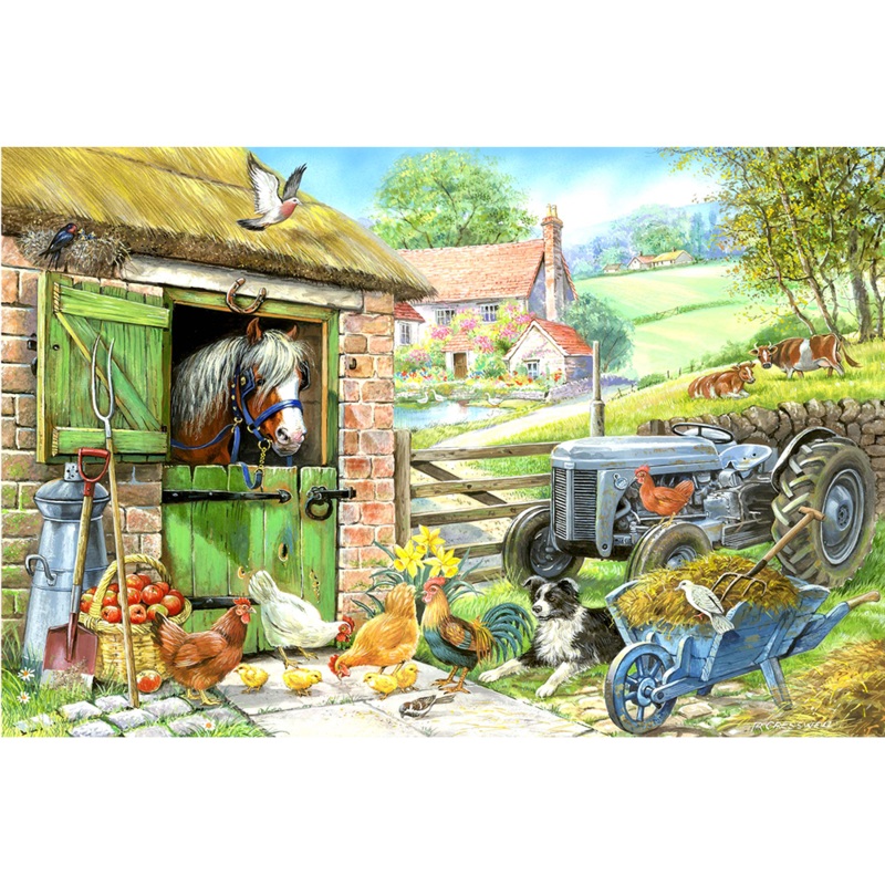Down On The Farm  BIG 250 Piece Jigsaw Puzzle