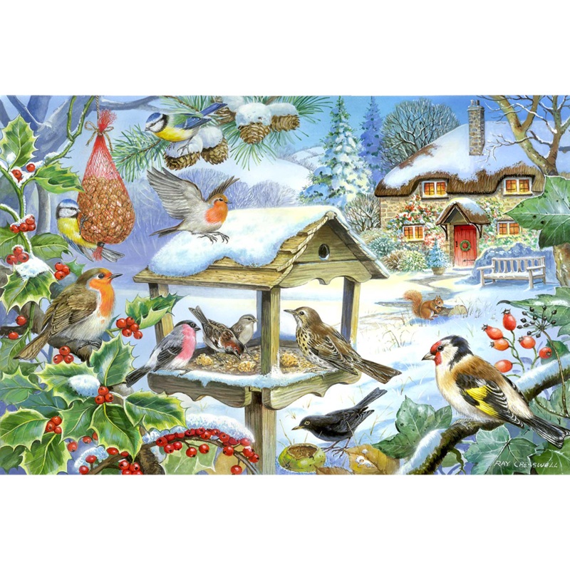 Feed The Birds  BIG 250 Piece Jigsaw Puzzle