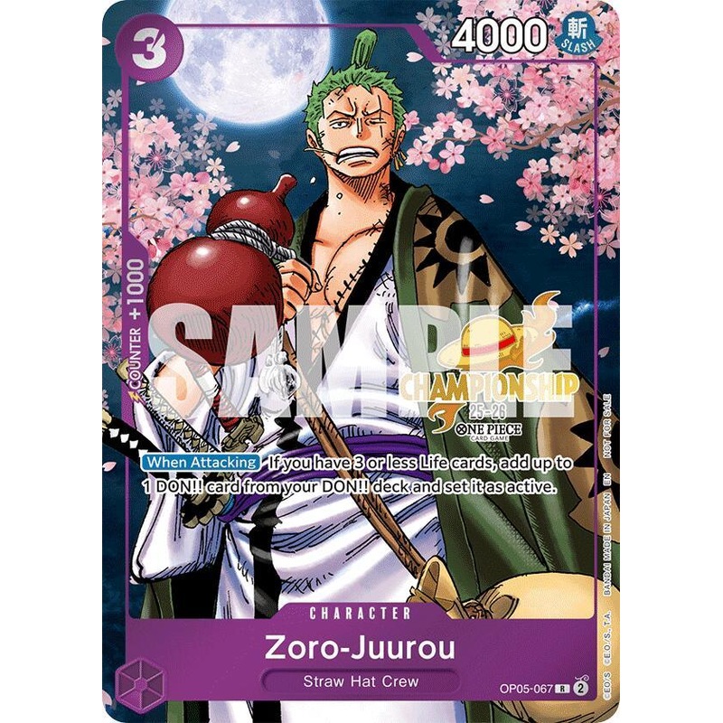 Zoro-Juurou (CS 25-26 Event Pack) [One Piece Promotion Cards] (ONLINE ORDER ONLY)
