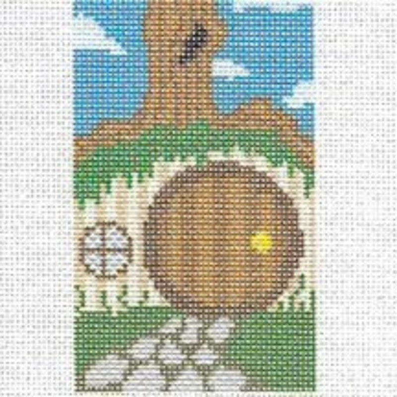 Hobbit Hole Home Needlepoint Canvas  2.25×4, 18 Mesh by Misty Morrow (ONLINE ORDER ONLY)