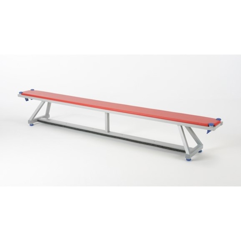Padded Balance Bench  Red  2.4m