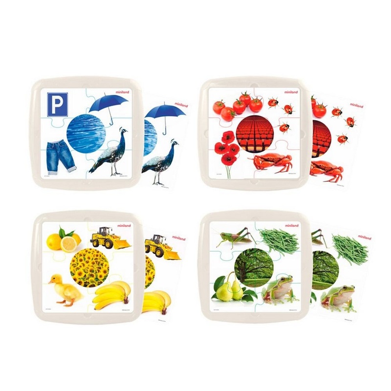 4 Puzzles Set: Primary Colours