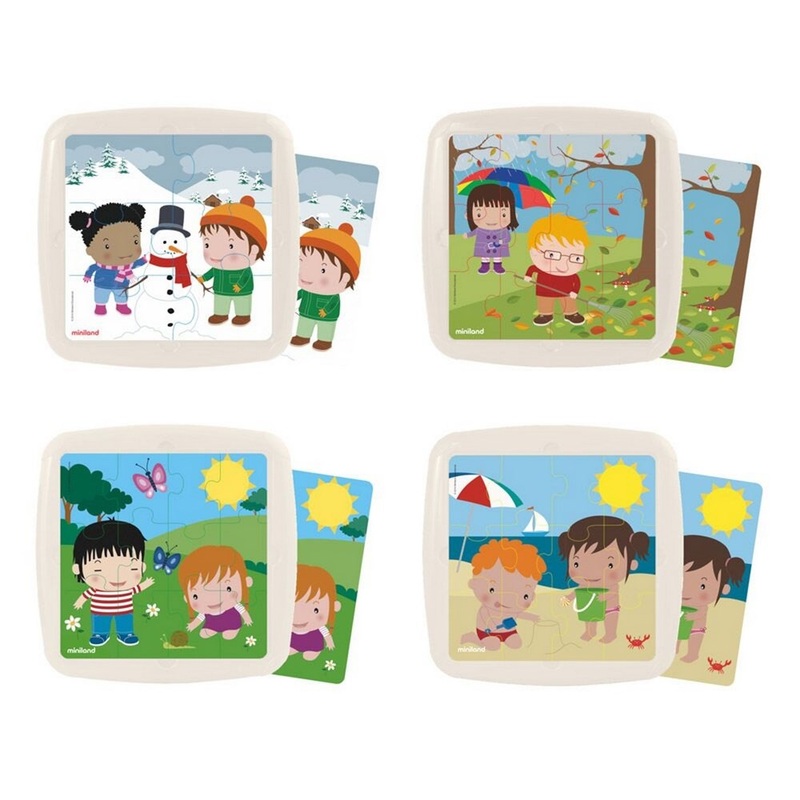4 Puzzles Set: Seasons