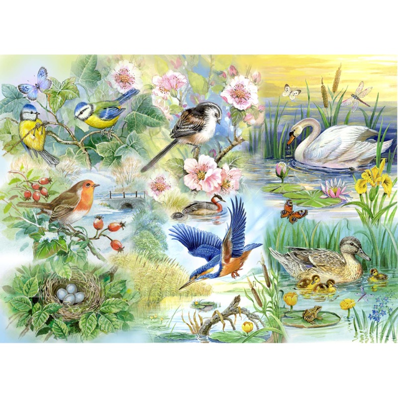 Feathered Friends  BIG 250 Piece Jigsaw Puzzle