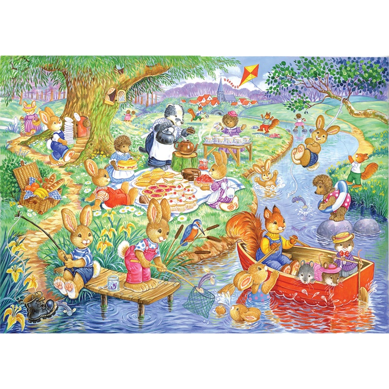 Picnic Time  80 Piece Jigsaw Puzzle