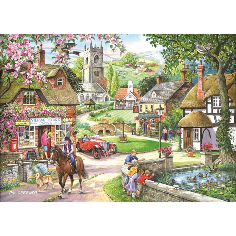 Feeding The Ducks  1000 Piece Jigsaw Puzzle