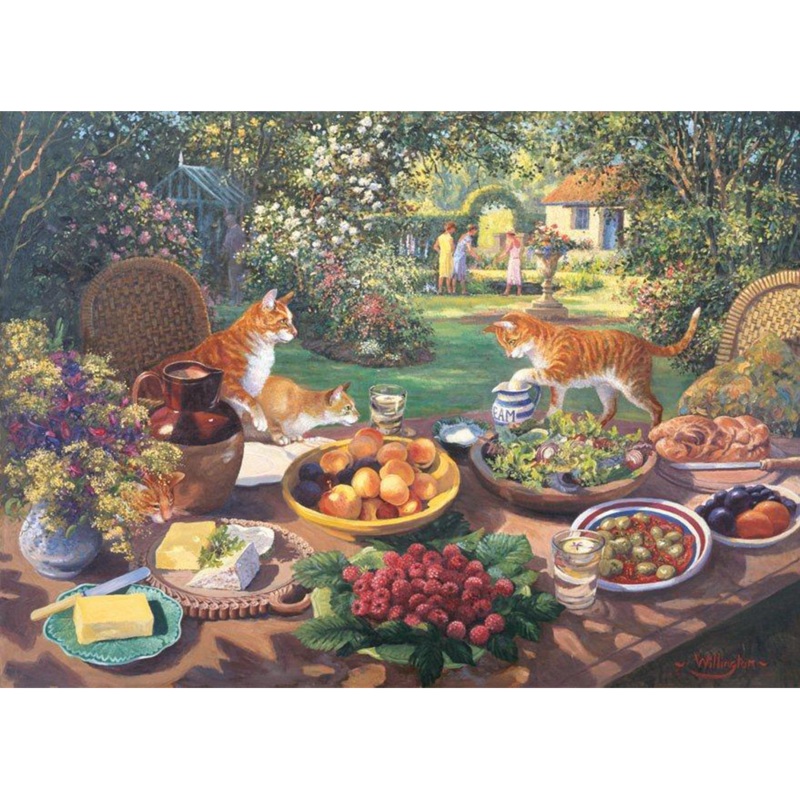 Garden Party  BIG 250 Piece Jigsaw Puzzle
