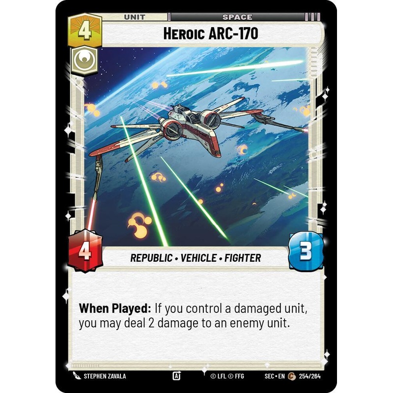 Heroic ARC-170 (254/264) (254/264) [Secrets of Power] (ONLINE ORDER ONLY)