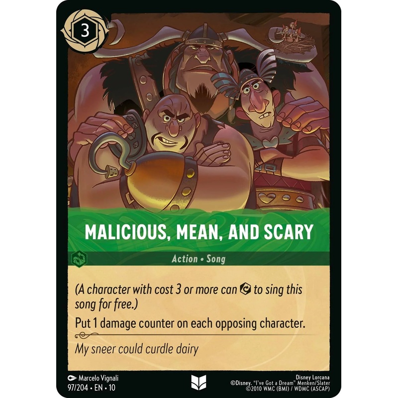 Malicious, Mean, and Scary (97/204) [Whispers in the Well] (ONLINE ORDER ONLY)