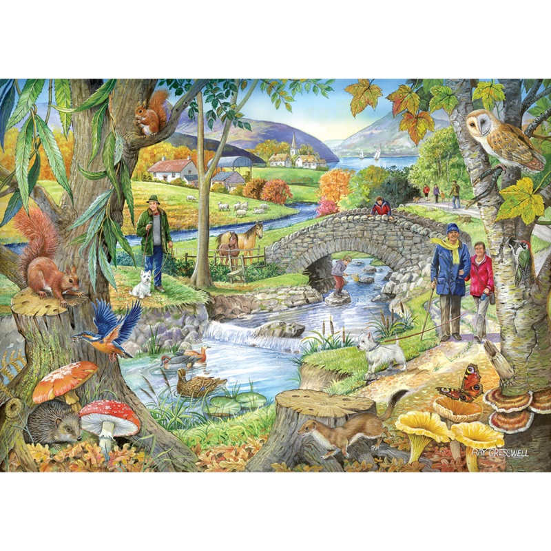 Riverside Walk  1000 Piece Jigsaw Puzzle