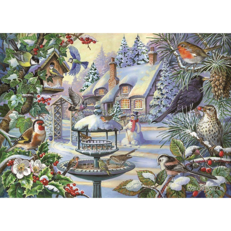 Winter Birds  BIG 500 Piece Jigsaw Puzzle