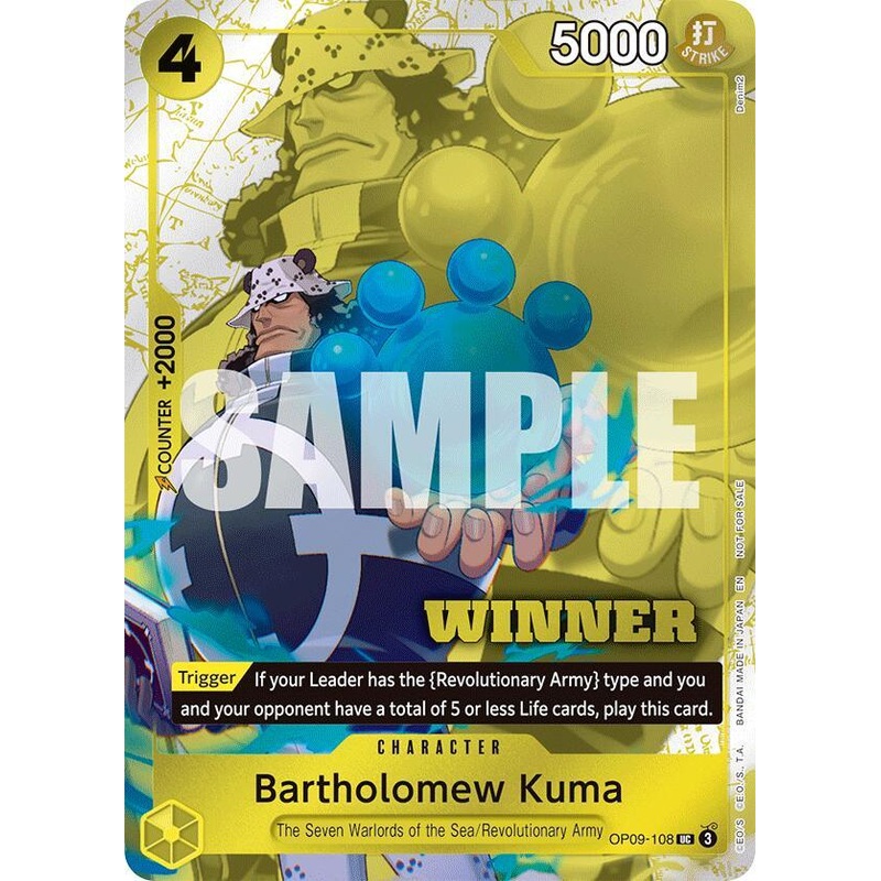 Bartholomew Kuma (Winner Pack 2025 Vol. 4) [One Piece Promotion Cards] (ONLINE ORDER ONLY)