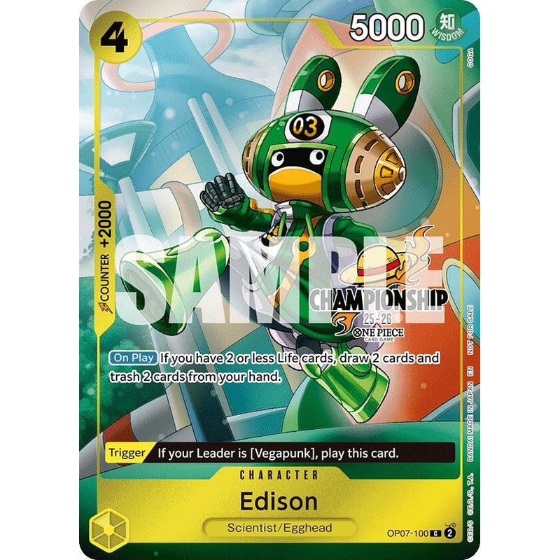 Edison (CS 25-26 Celebration Pack) [One Piece Promotion Cards] (ONLINE ORDER ONLY)