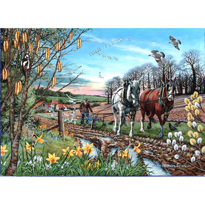 Final Furrow  500 Piece Jigsaw Puzzle