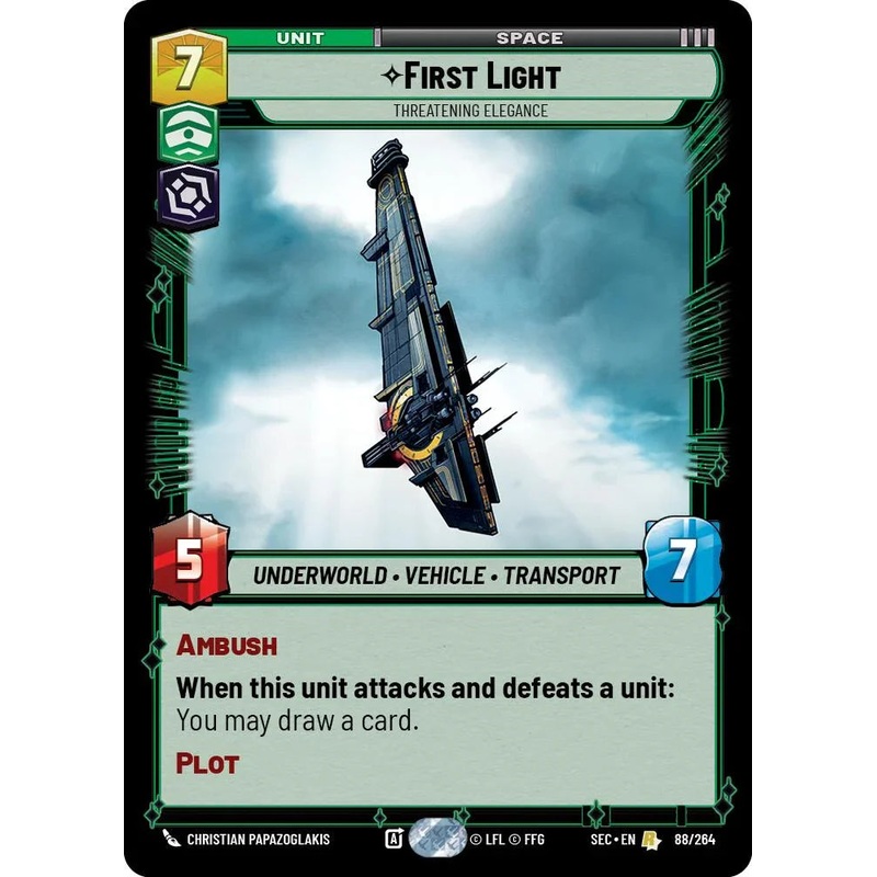 First Light – Threatening Elegance (88/264) (88/264) [Secrets of Power] (ONLINE ORDER ONLY)