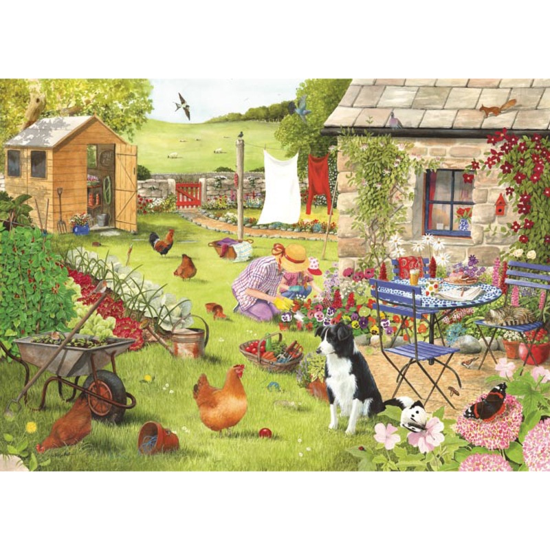 Grandmas Garden  BIG 500 Piece Jigsaw Puzzle