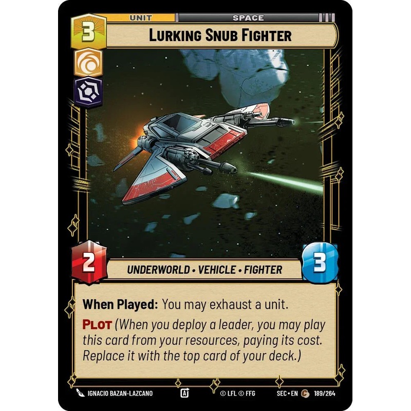 Lurking Snub Fighter (189/264) (189/264) [Secrets of Power] (ONLINE ORDER ONLY)