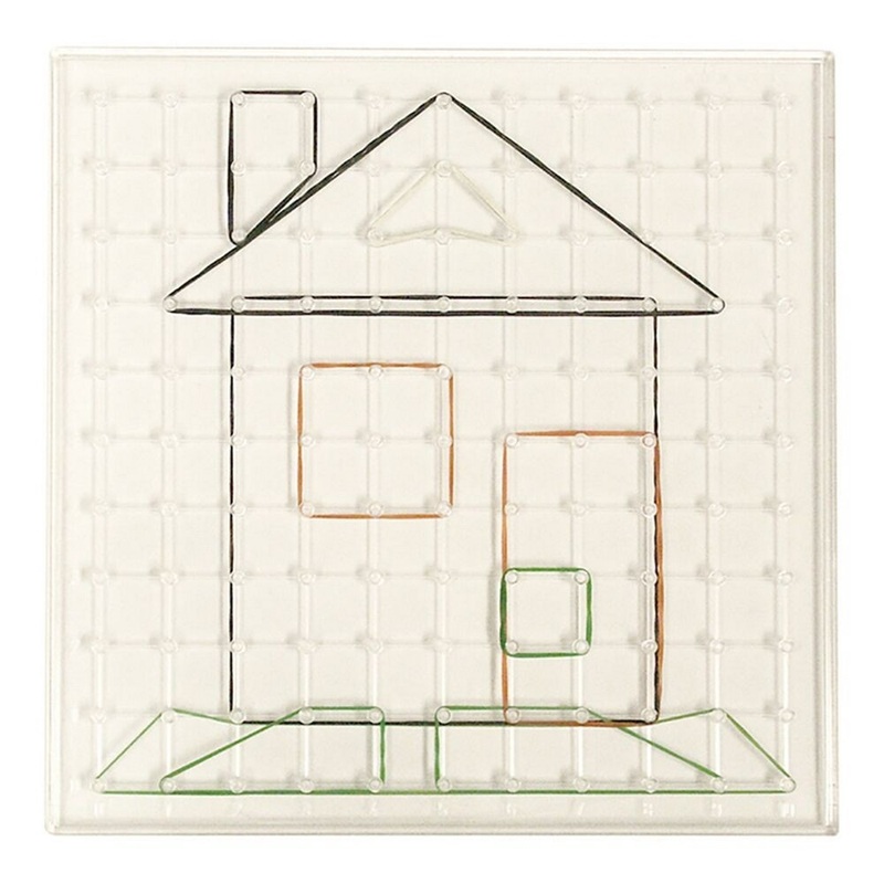 Miniland 6 Geoboards Set (23 cm transparent)