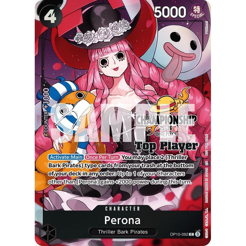 Perona (CS 25-26 Top Player Pack) [One Piece Promotion Cards] (ONLINE ORDER ONLY)