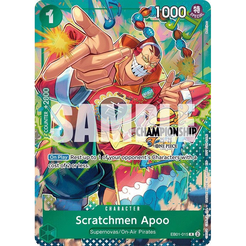Scratchmen Apoo (CS 25-26 Celebration Pack) [One Piece Promotion Cards] (ONLINE ORDER ONLY)