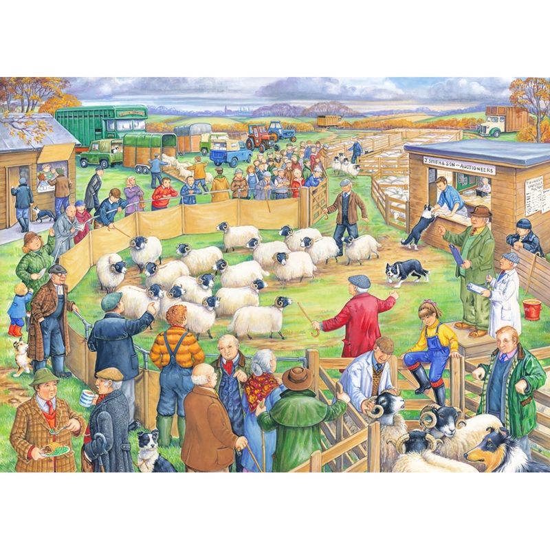 Sheep Sale  BIG 250 Piece Jigsaw Puzzle