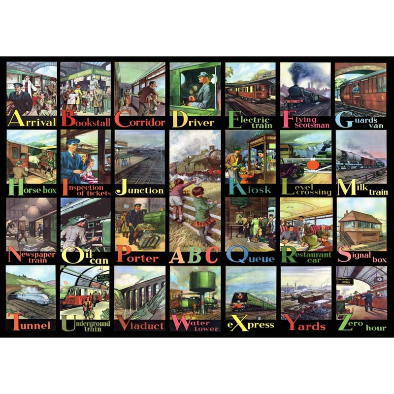 A to Z of Rail  BIG 500 Piece Jigsaw Puzzle