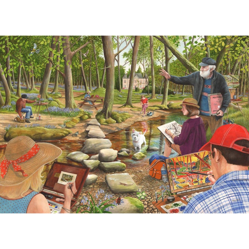 Learn To Paint  BIG 500 Piece Jigsaw Puzzle