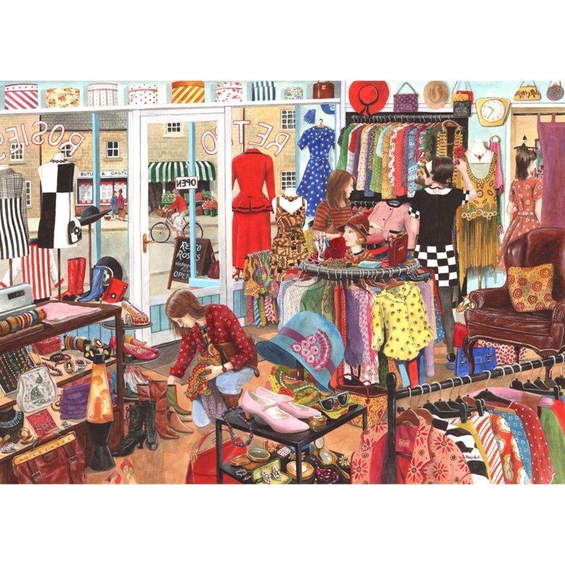 Retro Rosies  1000 Piece Jigsaw Puzzle