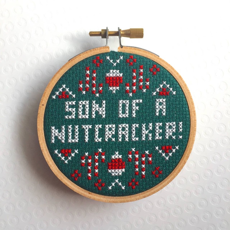 Son of a Nutcracker Cross Stitch Kit  Ugly Christmas Sweater Design (3) (ONLINE ORDER ONLY)