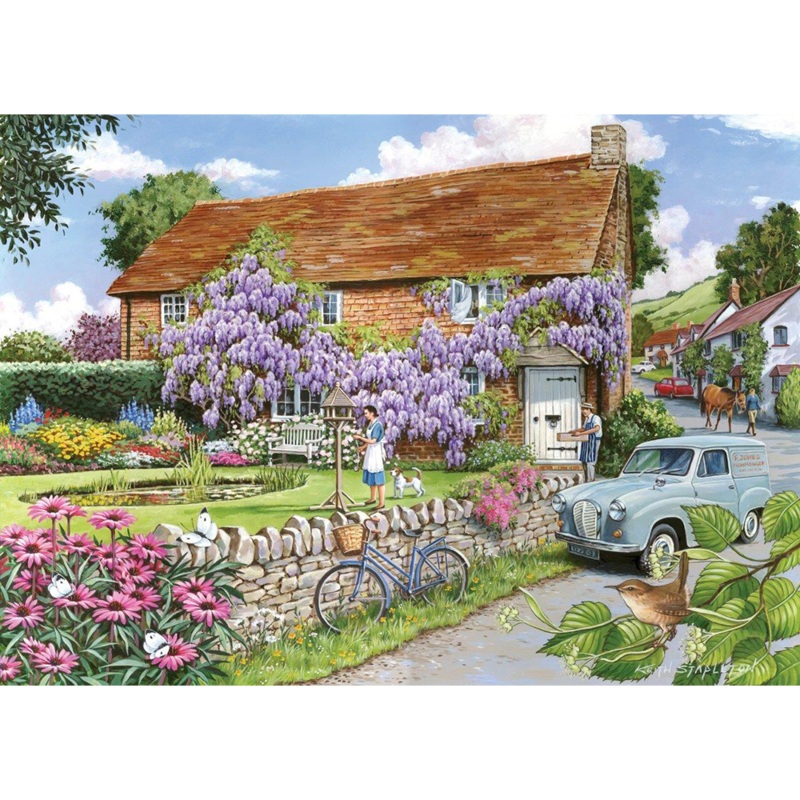 Wisteria Cottage  BIG 250 Piece Jigsaw Puzzle