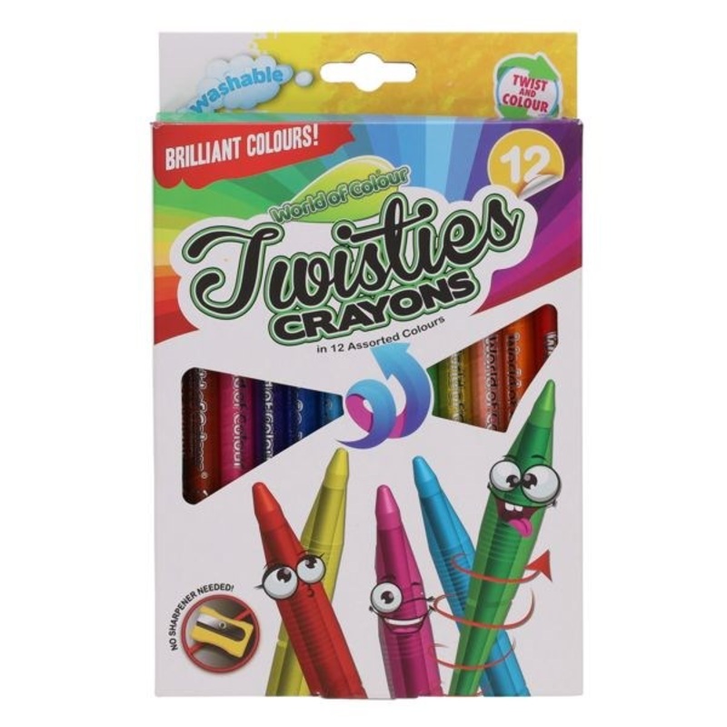 World of Colour Twisties Crayons Pack of 12