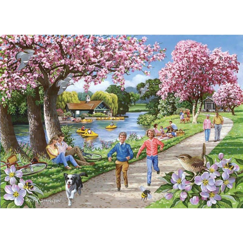 Apple Blossom Time  BIG 500 Piece Jigsaw Puzzle
