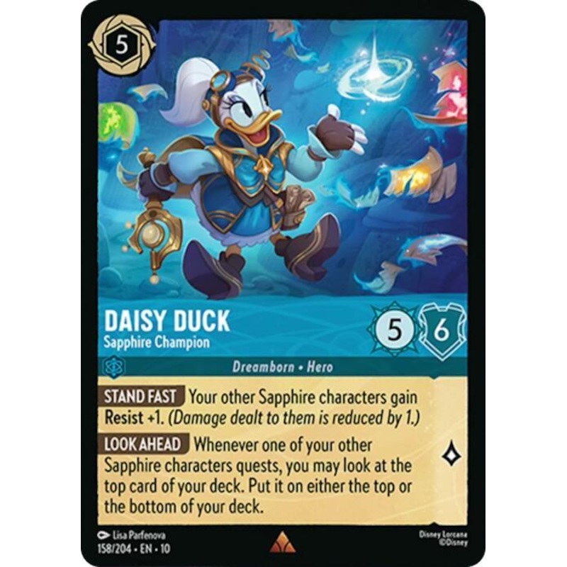 Daisy Duck – Sapphire Champion (158/204) [Whispers in the Well] (ONLINE ORDER ONLY)