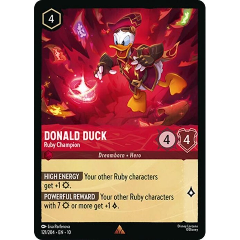 Donald Duck – Ruby Champion (121/204) [Whispers in the Well] (ONLINE ORDER ONLY)