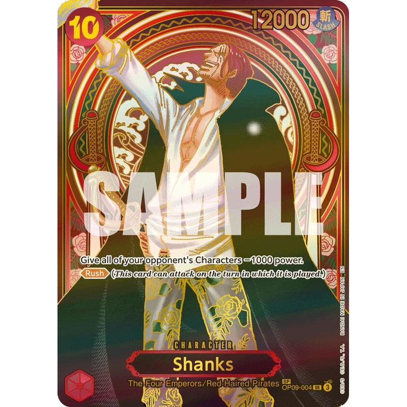 Shanks (OP09-004) (SP) (Gold) [Carrying On His Will] (ONLINE ORDER ONLY)