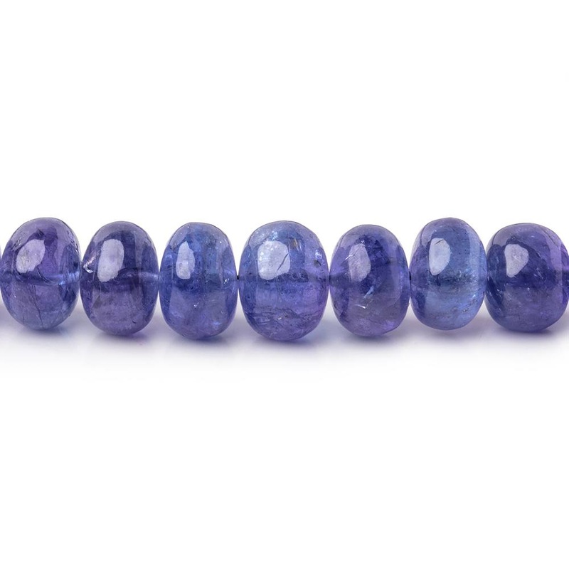 4.5-8.5mm Tanzanite Plain Rondelle Beads 16 inch 90 pieces AAA (ONLINE ORDER ONLY)