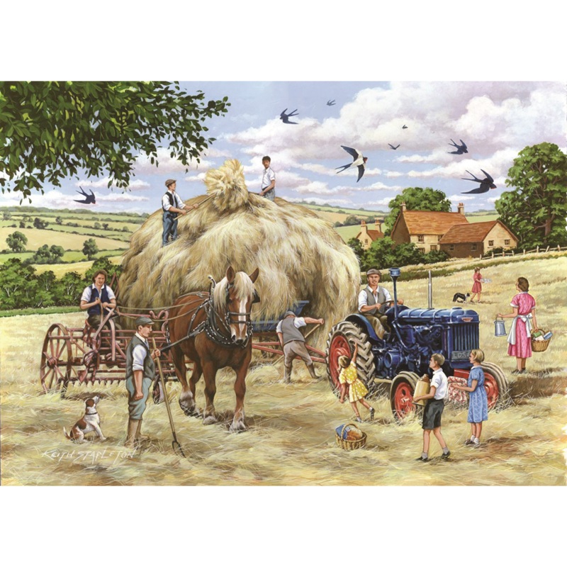Making Hay  BIG 500 Piece Jigsaw Puzzle