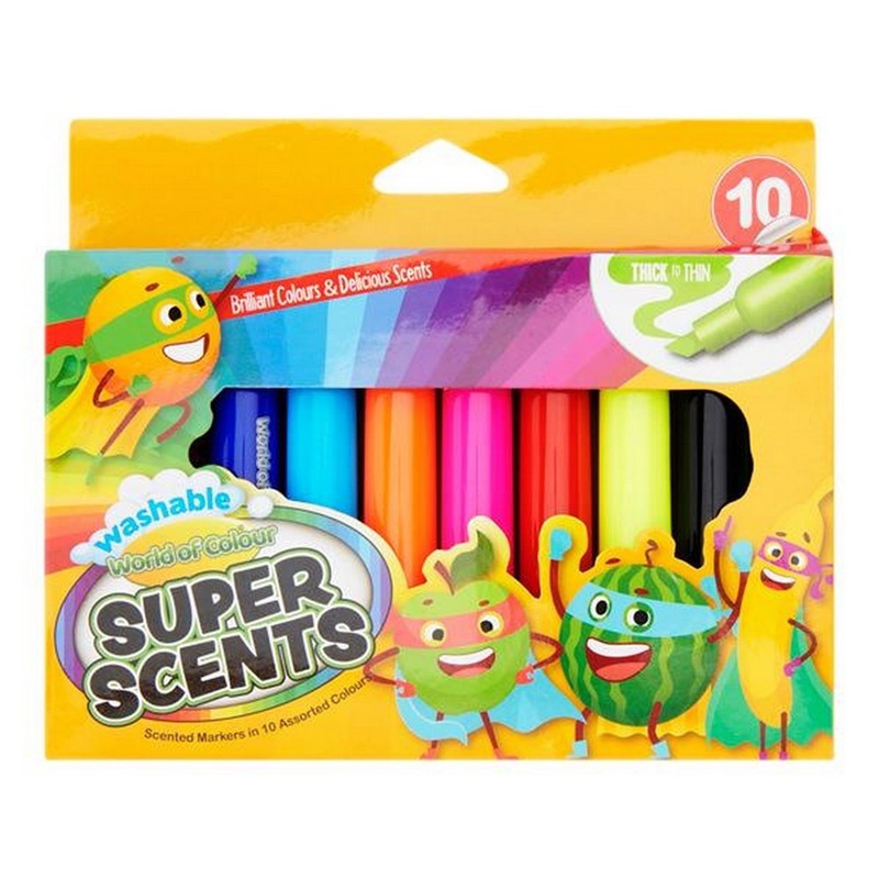 Washable Super Scents Markers Pack of 10