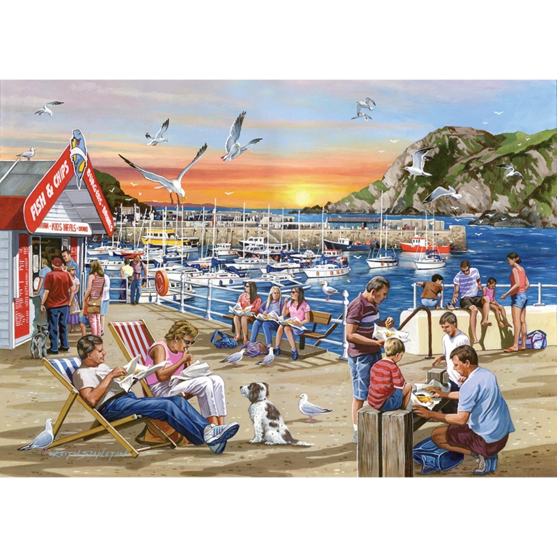 Fish & Chips  1000 Piece Jigsaw Puzzle