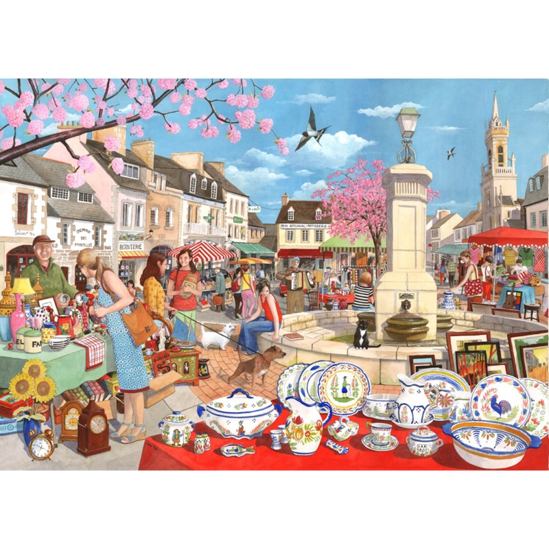 French Market  1000 Piece Jigsaw Puzzle