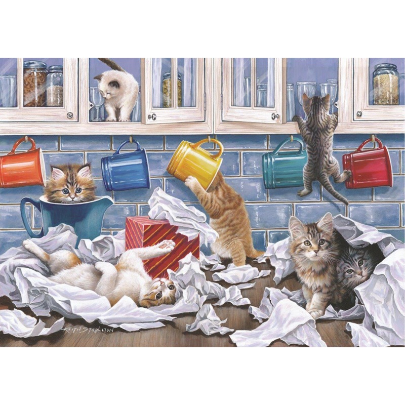 Kitty Litter  BIG 250 Piece Jigsaw Puzzle