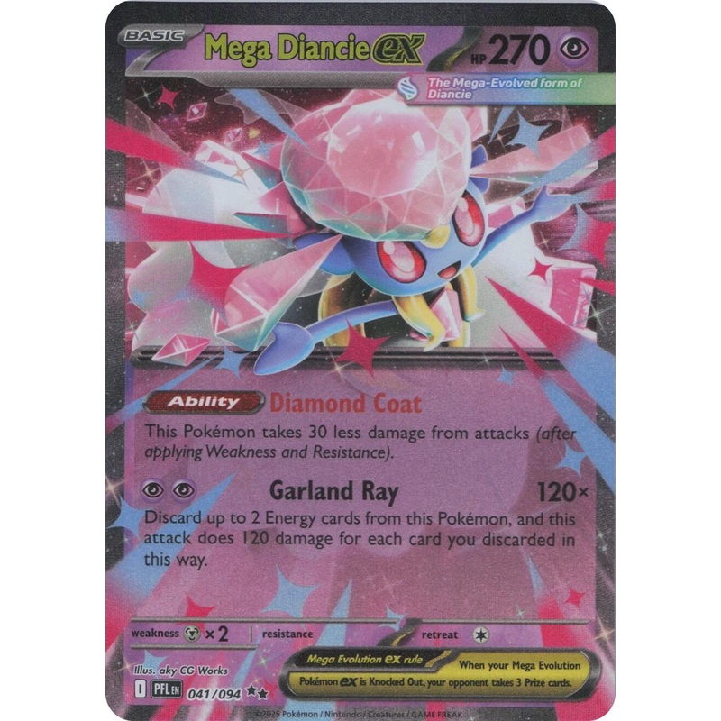 Mega Diancie ex (041/094) [Mega Evolution: Phantasmal Flames] (ONLINE ORDER ONLY)