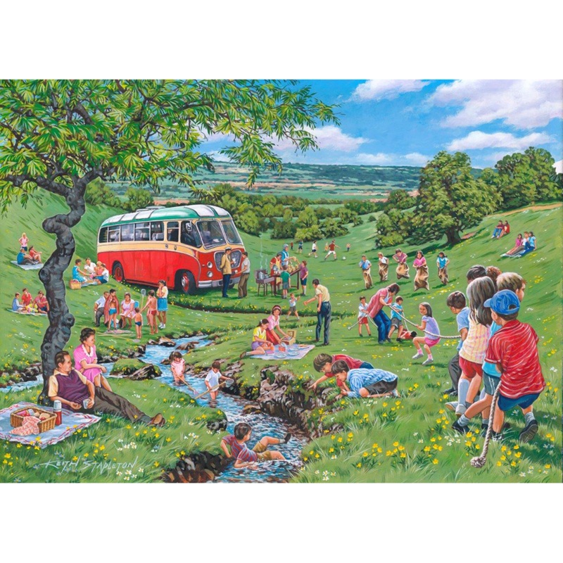 Sunday Picnic  BIG 250 Piece Jigsaw Puzzle