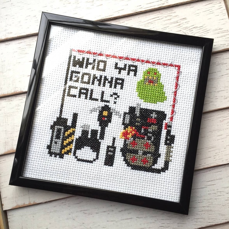 Who You Gonna Call? Cross Stitch Kit  Ghostbusters-Inspired  Design (6) (ONLINE ORDER ONLY)